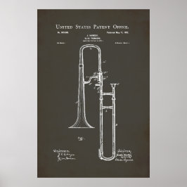 US Patent - Trombone Poster