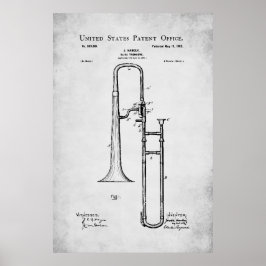 US Patent - Trombone Poster