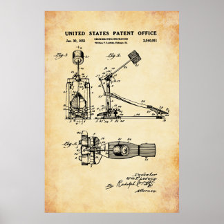 US-patent - Trumfotpedal Poster