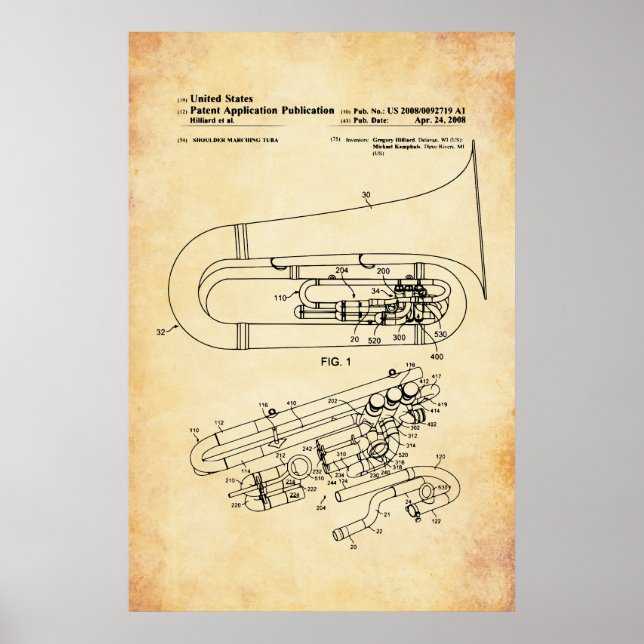 US Patent - Tuba Poster (Framsidan)