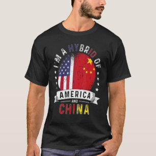 US Patriot China Flagga American Chinese Grown T Shirt