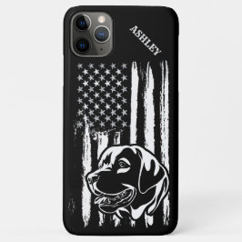 US Patriot Labrador Retriever USA flagga Hund
