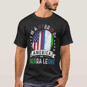 US Patriot Sierra Leone Flagga American Sierra Leo T Shirt