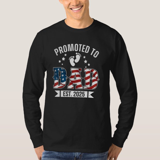 US Patriotic Grandma 2025 Shirt, Promoted To Grand T Shirt (Framsida)