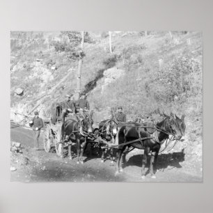 US Paymaster and Guards på Deadwood Road Poster