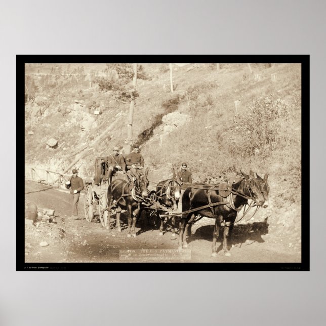 US Paymaster & Guards Fort Meade SD 1888 Poster (Framsidan)