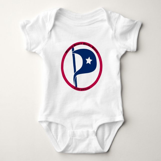 Us-piratparty T-shirt (Framsida)