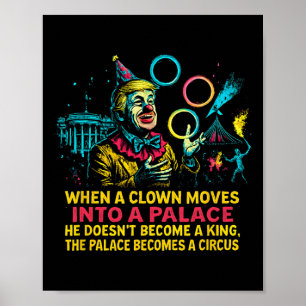 Us Politisk President Clown Cirkus Satir Regering Poster