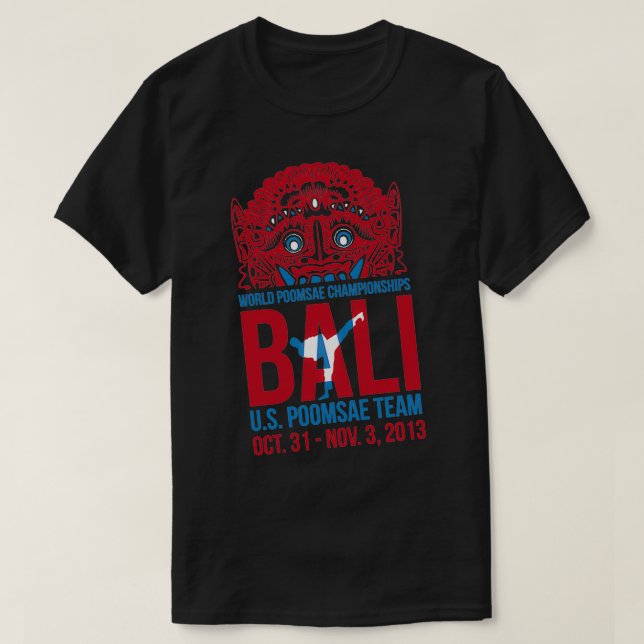 US Poomsae Team Taekwondo Poomsae World Championsh T Shirt (Design framsida)