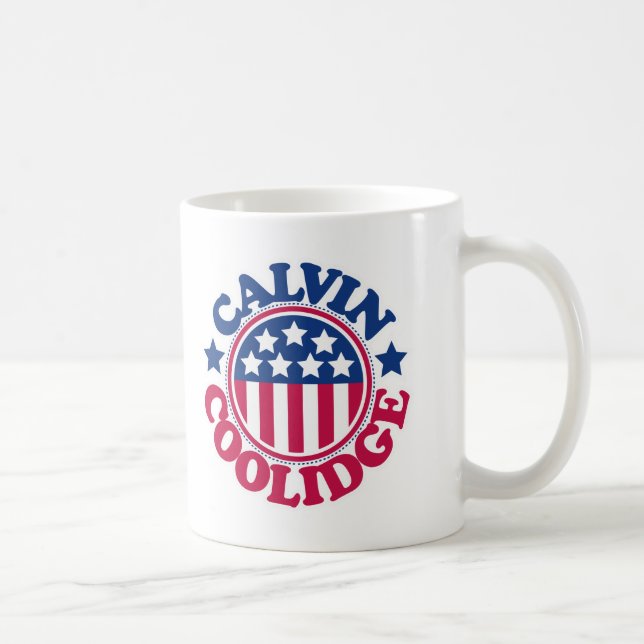 Us-president Calvin Coolidge Kaffemugg (Höger)