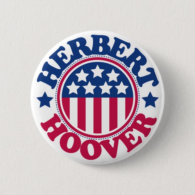 Us-president Herbert Hoover Knapp (Framsida)