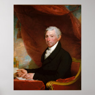 Us-president James Monroe av Gilbert Stuart Poster