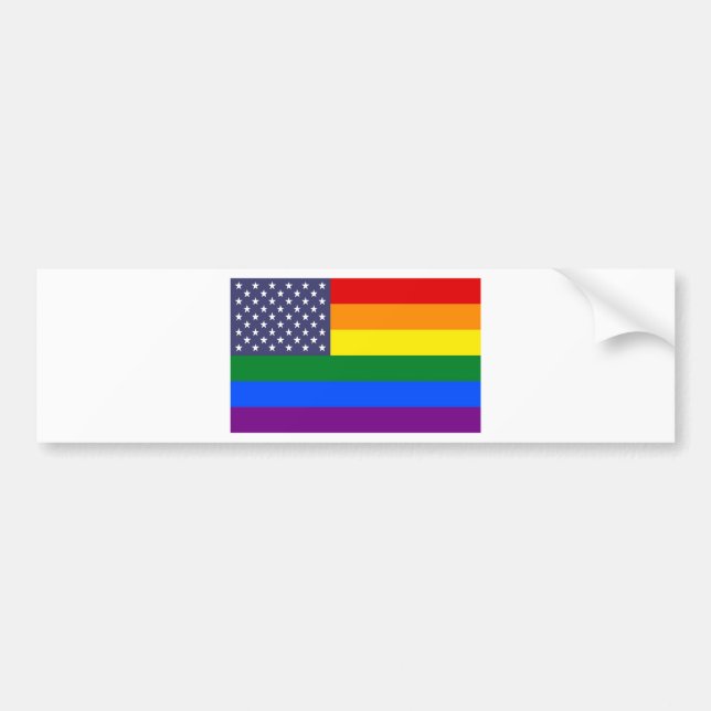 Us-prideflagga Bildekal (Framsidan)