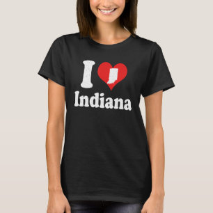US Proud Citizen America Kärlek State I Heart Indi T Shirt
