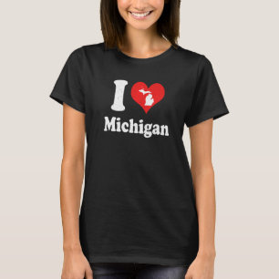 US Proud Citizen America Kärlek State I Heart Mich T Shirt