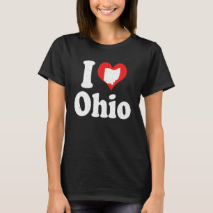 US Proud Citizen America Kärlek State I Heart Ohio T Shirt