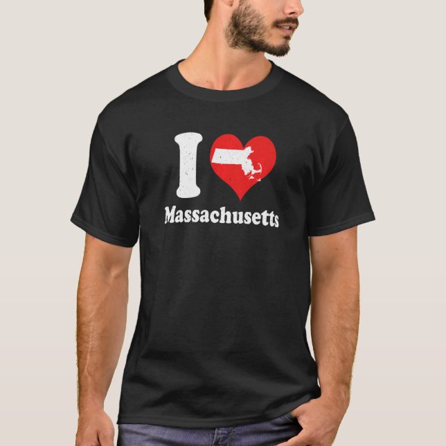 US Proud Citizen America Love State I Heart Massac T Shirt (Framsida)