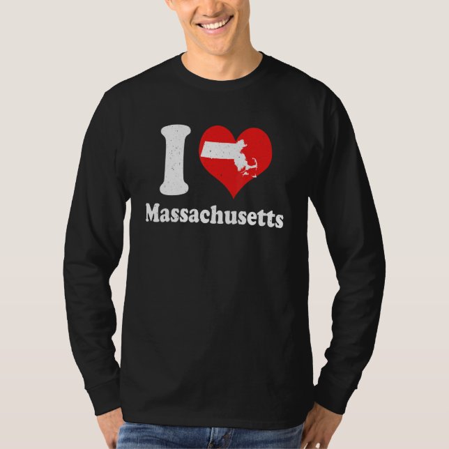 US Proud Citizen America Love State I Heart Massac T Shirt (Framsida)