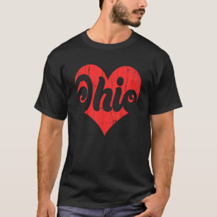 US Proud Citizen America Statlig flagga Heart Kärl T Shirt