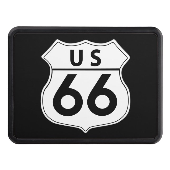 US Route 66 Classic Hitch Cover Dragkroksskydd (Framsidan)