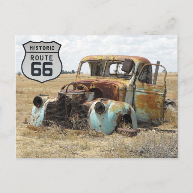 US Route 66 Resepostkort Vykort (Framsida)