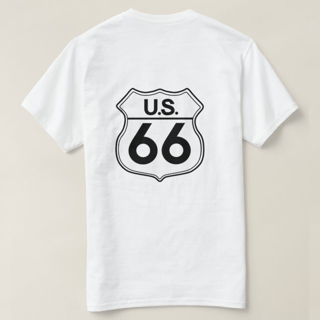 US Route 66 T-shirt Manar T-shirt (Design baksida)