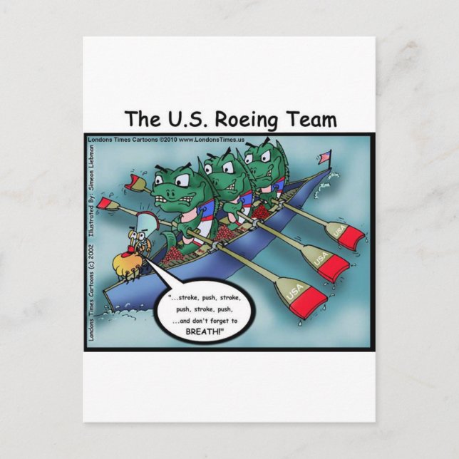 US Rowing (rodd Team Roliga T-shirts Kort Muggar E (Framsida)