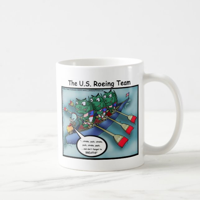 US Rowing (roddlag roliga t-shirts kort muggar etc (Höger)