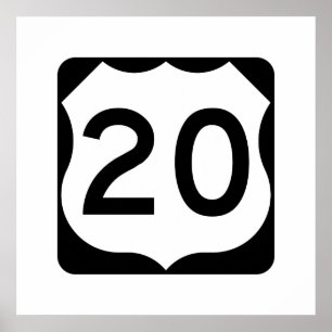 Us-rutt 20 undertecknar poster