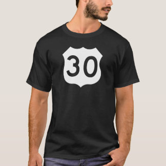Us-rutt 30 undertecknar t shirt