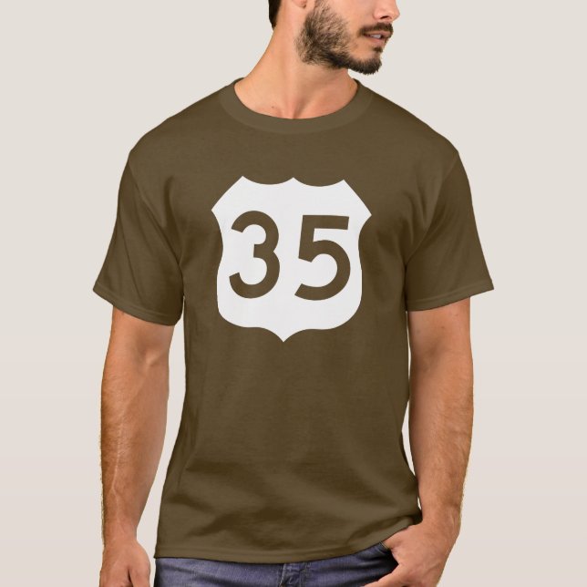 Us-rutt 35 undertecknar t shirt (Framsida)