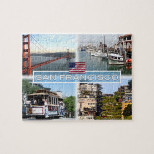 US San Francisco - Golden Grind Bridge - Cable Car Pussel