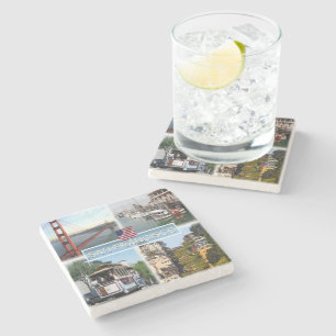 US San Francisco - Golden Grind Bridge - Cable Car Stenunderlägg