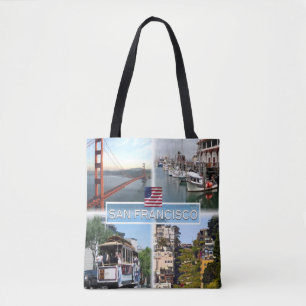 US San Francisco - Golden Grind Bridge - Cable Car Tygkasse