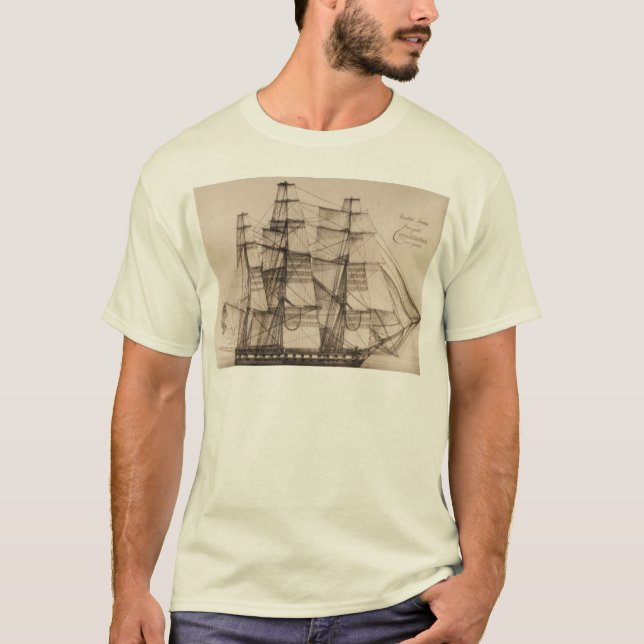 US sänder sailplan konstellation T Shirt (Framsida)