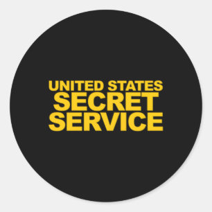 US Secret Service Police Law Enforcet Runt Klistermärke