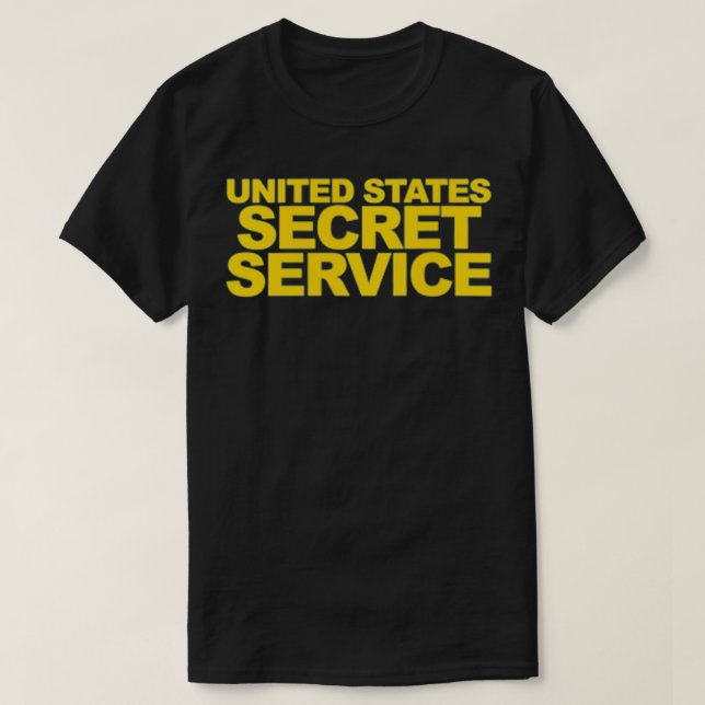 US Secret Service Police Tillsatta lagar T Shirt (Design framsida)