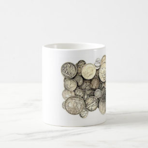 Us-silvermynt Kaffemugg