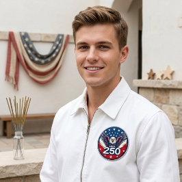 US självständighet 250-årsjubileum Patriotisk Örn Knapp