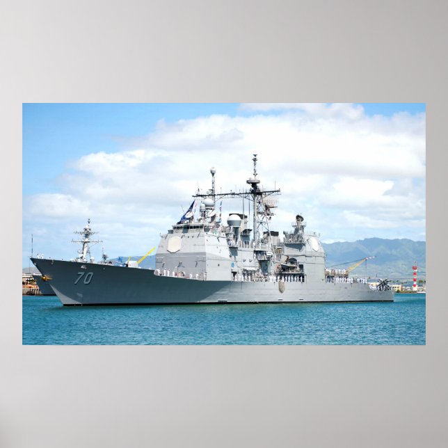 US Sjö Erie (CG 70) Poster (Framsidan)