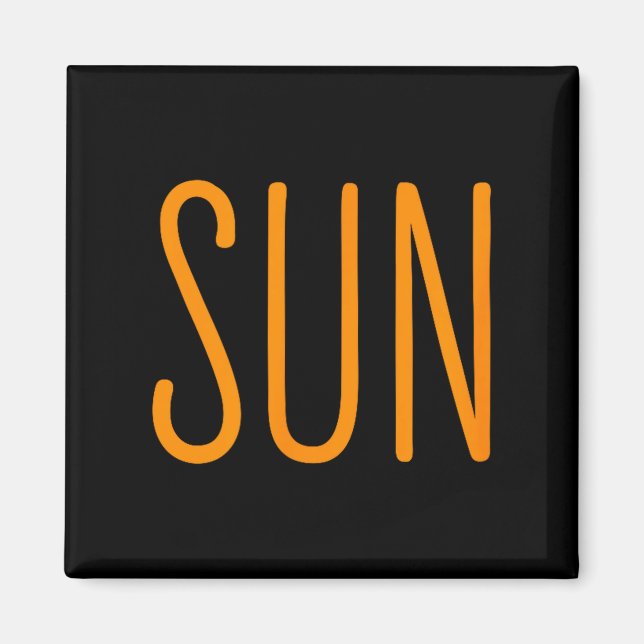 Us Solar Eclipse Sun Par Illustration Magnet (Framsidan)