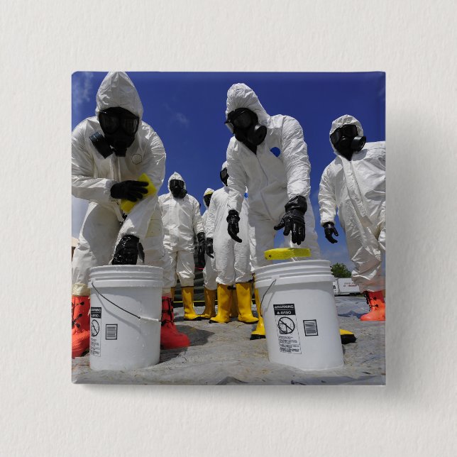 US Soldiers från den 457:e kemiska bataljonen Knapp (Framsida)