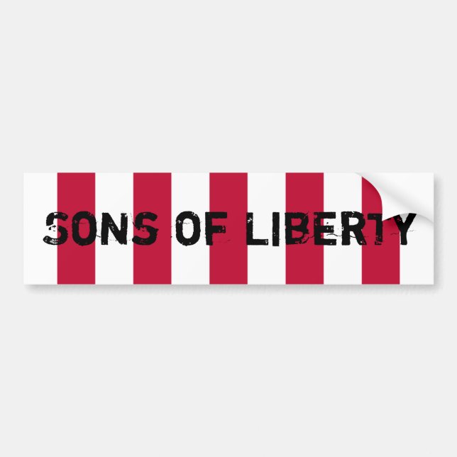 US_Sons_OfLiberty_9Stripes_Flag Sons av frihet Bildekal (Framsidan)