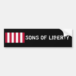 US_Sons_OfLiberty_9Stripes_Flag SONS AV FRIHET Bildekal