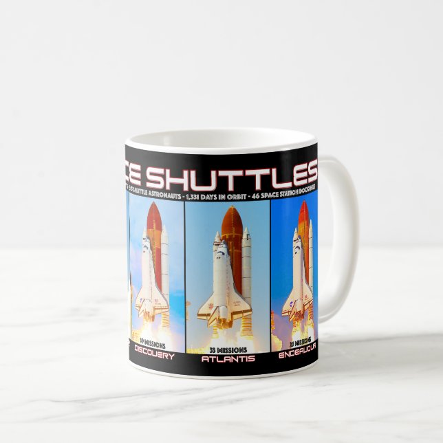 US SPACE SHUTTLES 1981-2011 KAFFEMUGG (Framsida höger)