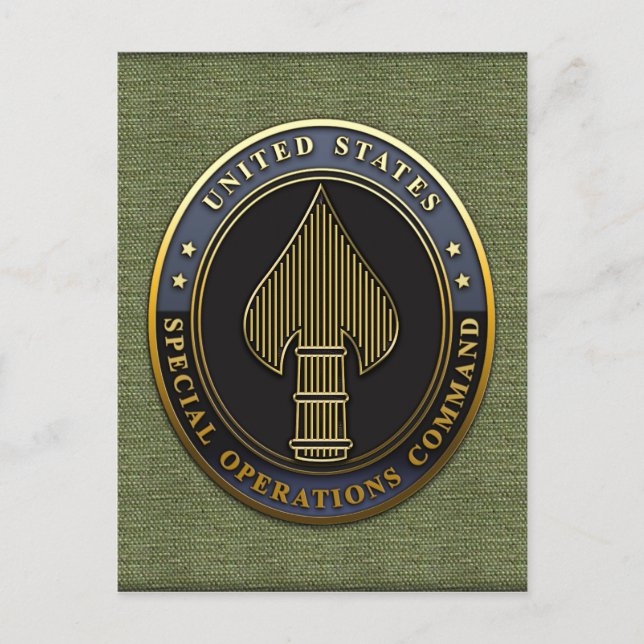 US Speciell Operations Command Vykort (Framsida)