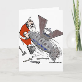 US Speciell Ops Steampunked Santa Helgkort
