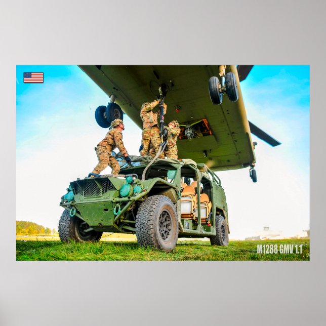 US SPECIELLA OPERATIONER FORDON - M1288 GMV 1.1 POSTER (Framsidan)