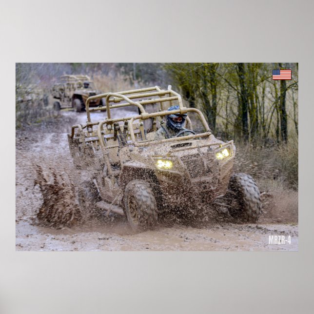 US SPECIELLA OPERATIONER FORDON - MRZR-4 POSTER (Framsidan)