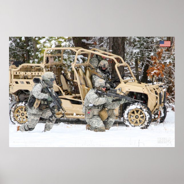 US SPECIELLA OPERATIONER FORDON - MRZR-4 POSTER (Framsidan)